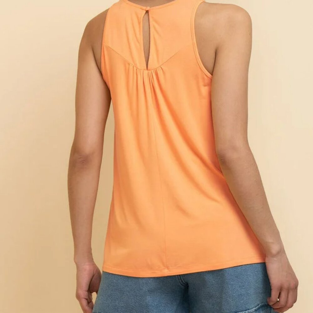 Sleeveless Top with Crochet Trim - Picture 5 of 8